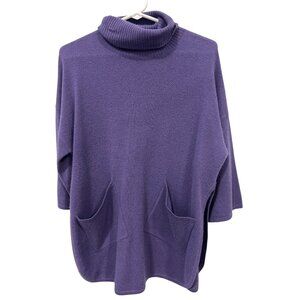 Oats Cashmere by Debra Hayburn Turtleneck Pullover Sweater Size XS Cashmere Knit